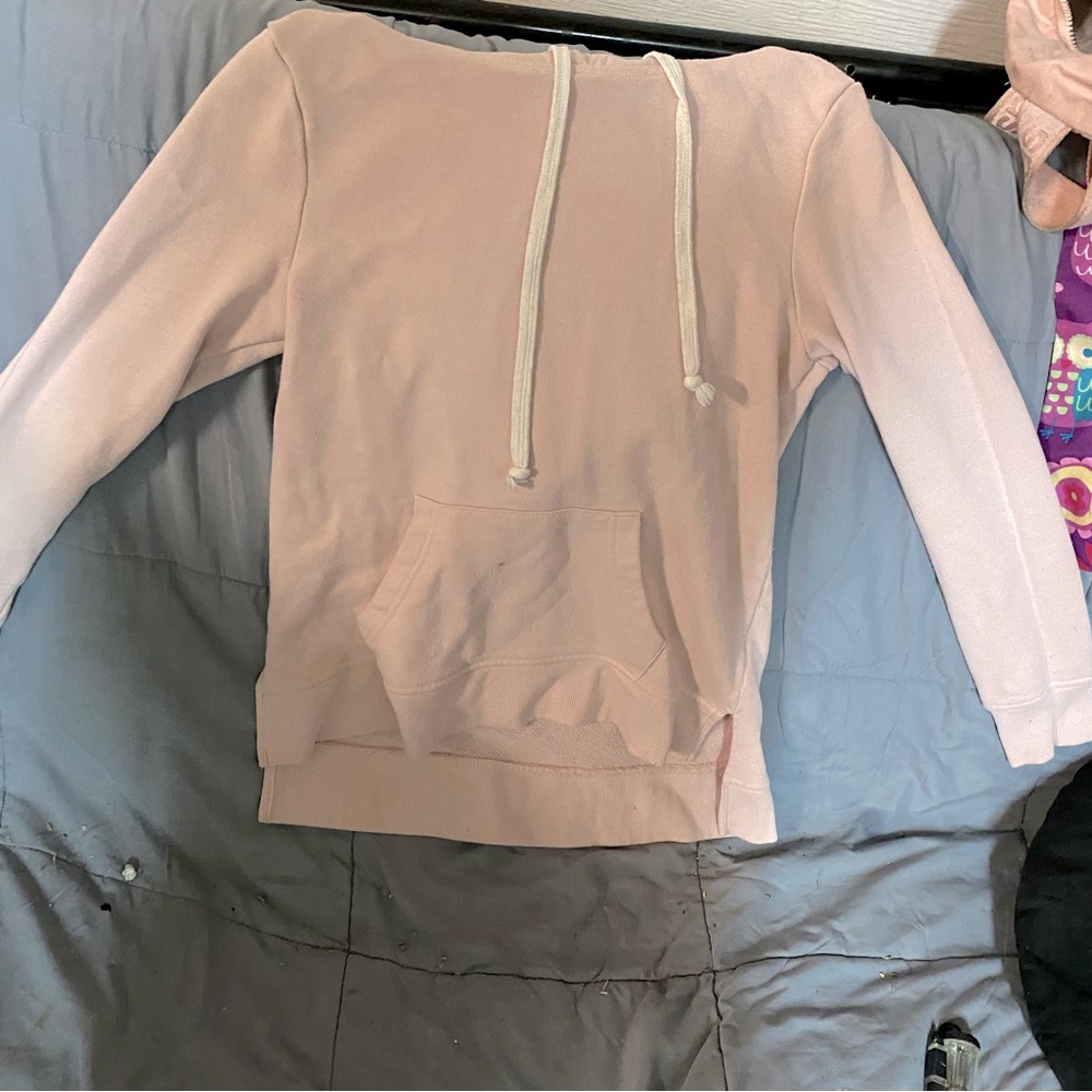 Long sleeve rose gold hoodie